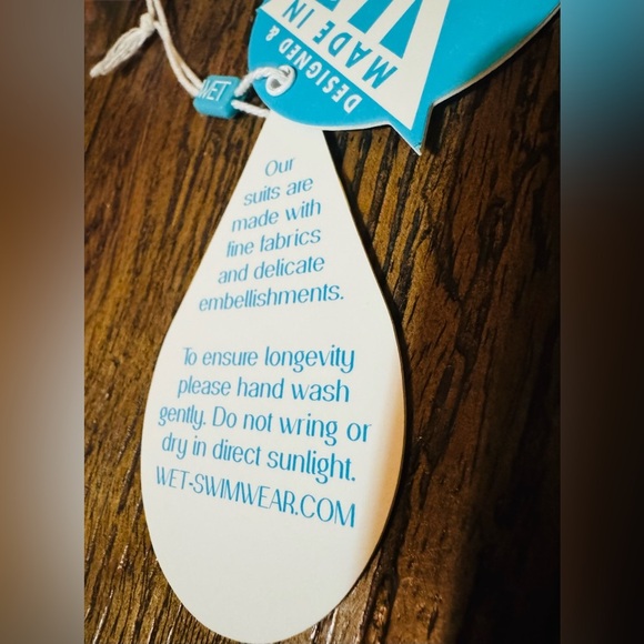 WET Swimwear Jordan Houndstooth Two Piece Swimsuit Size Large MSRP $166 NWT - Picture 10 of 12